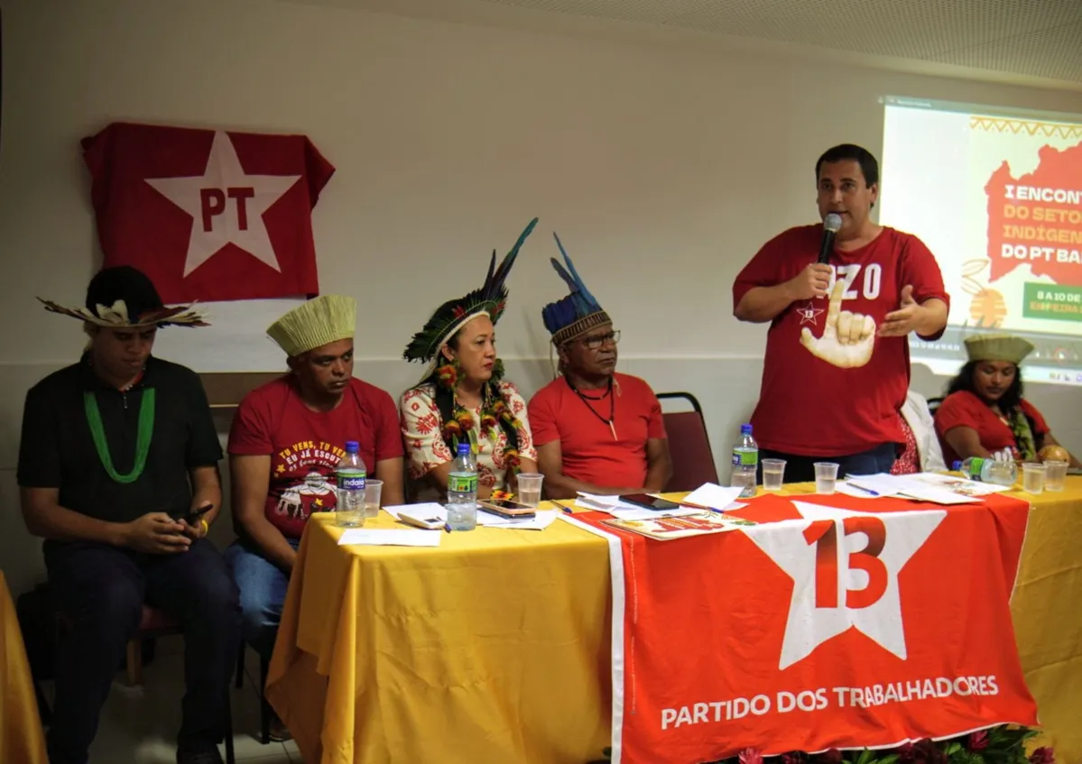 Encontro do PT Bahia com membros do Setorial Indígena
