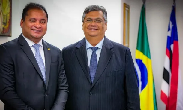 Senador Weverton Rocha (PDT-MA) e ministro Flávio Dino