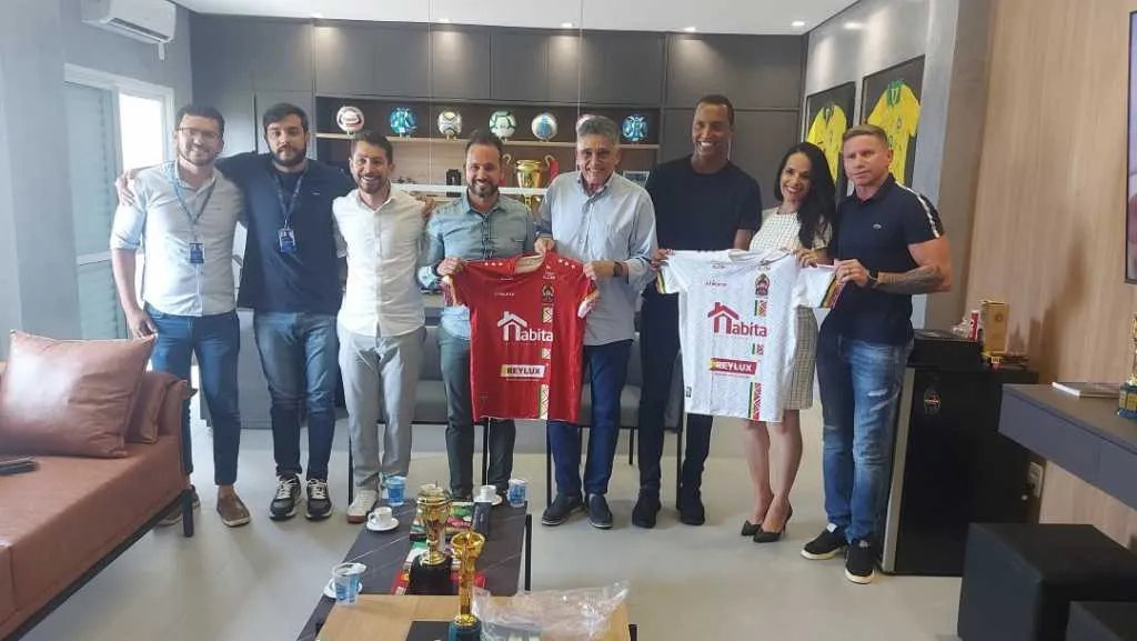 Diretoria do Porto Sport Club com dirigentes da FBF