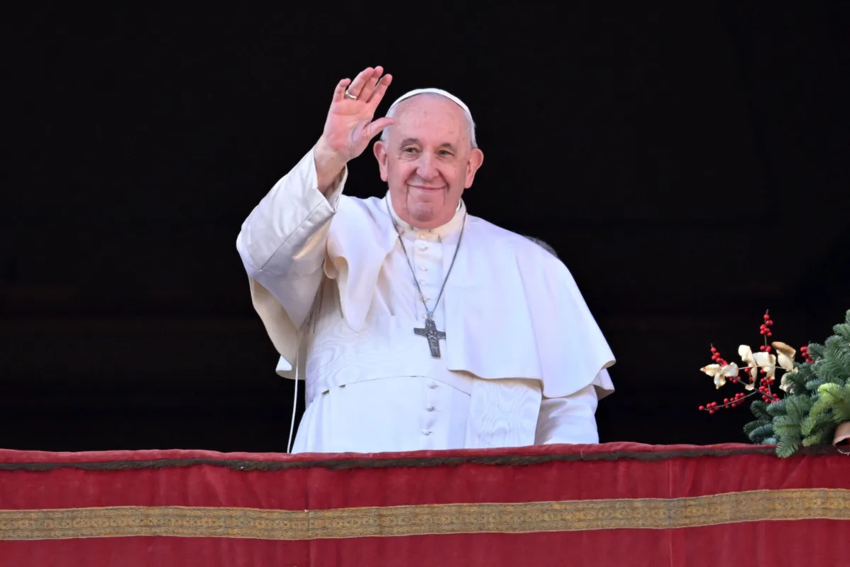 Papa Francisco fez nova aparição para desejar Boas Festas