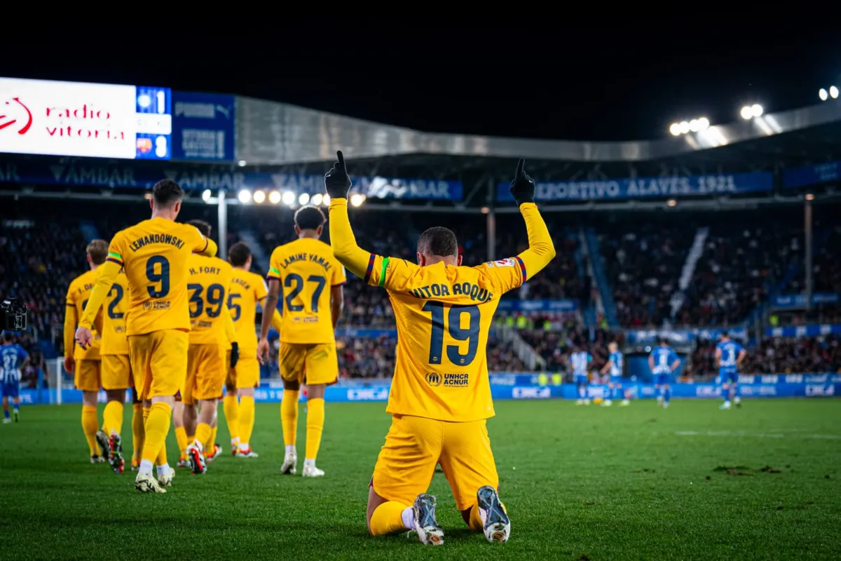 Joia brasileira chegou ao seu segundo gol pelo clube catalão