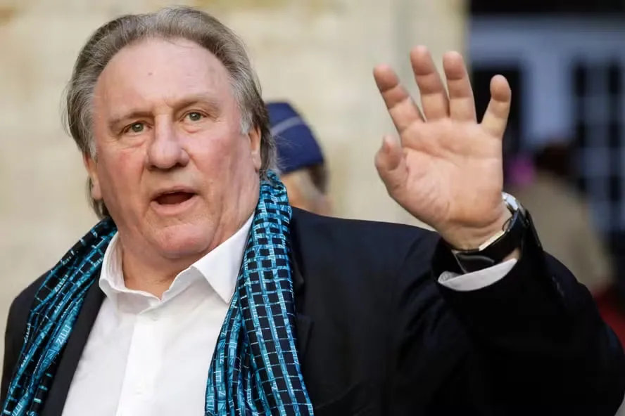 O ator francês Gérard Depardieu no Festival Internacional de Cinema de Bruxelas, na Bélgica