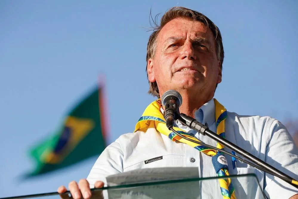 Presidente Jair Bolsonaro (PL) na Bahia em maio de 2022 durante feira voltada ao agronegócio