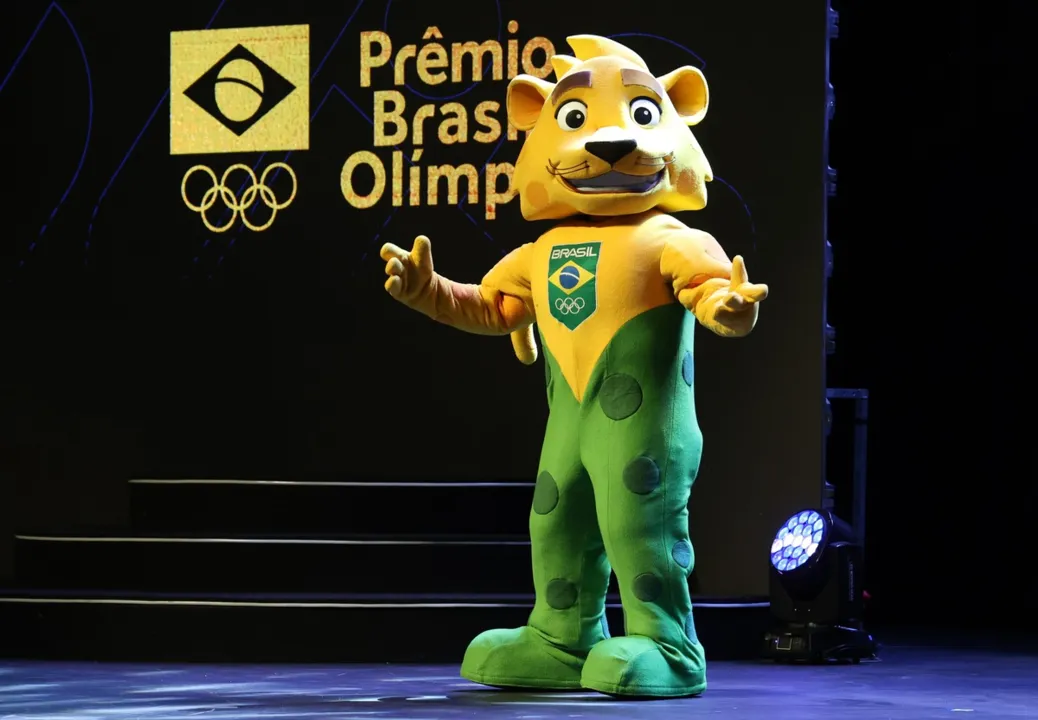 Mascote Ginga no Prêmio Brasil Olímpico