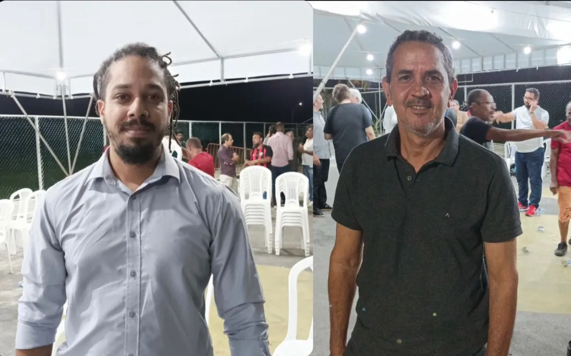 Diego de Assis e Pedro Neto, membros do  conselho deliberativo do Vitória