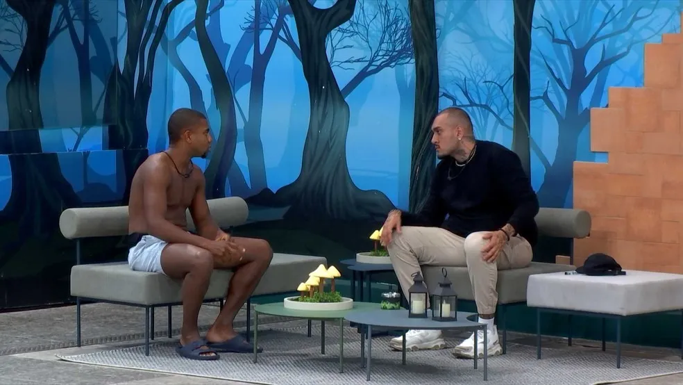 Davi e MC Bin Laden conversam no BBB 24