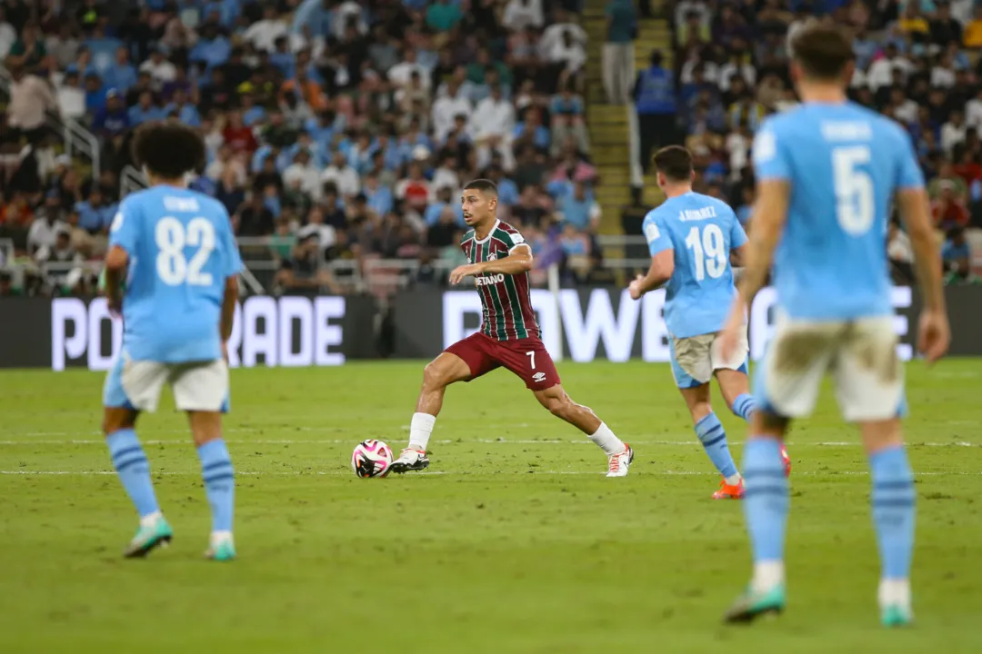 André na final do Mundial, contra o Manchester City