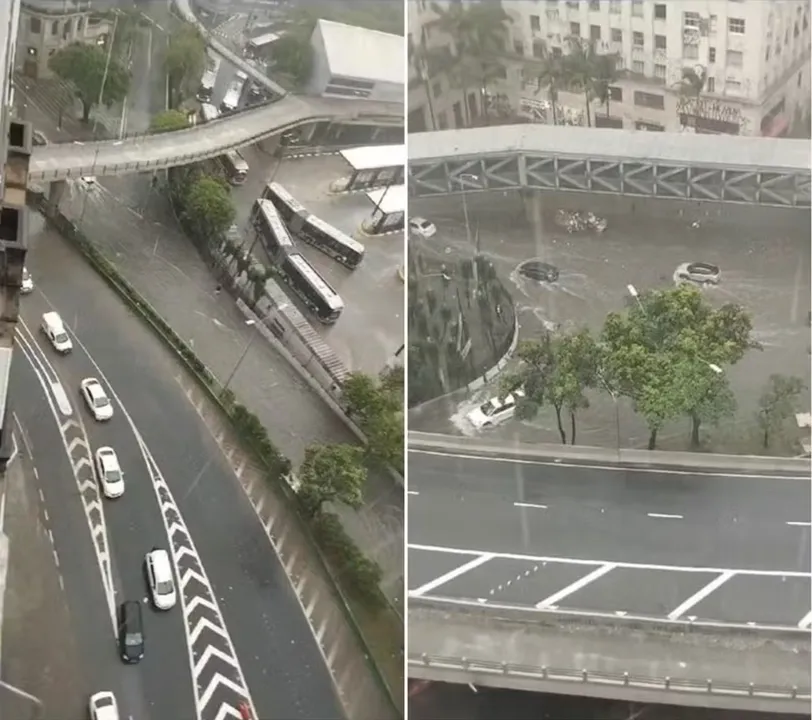 Imagem ilustrativa da imagem Estrutura metálica do Parque Ibirapuera cai e deixa quatro feridos