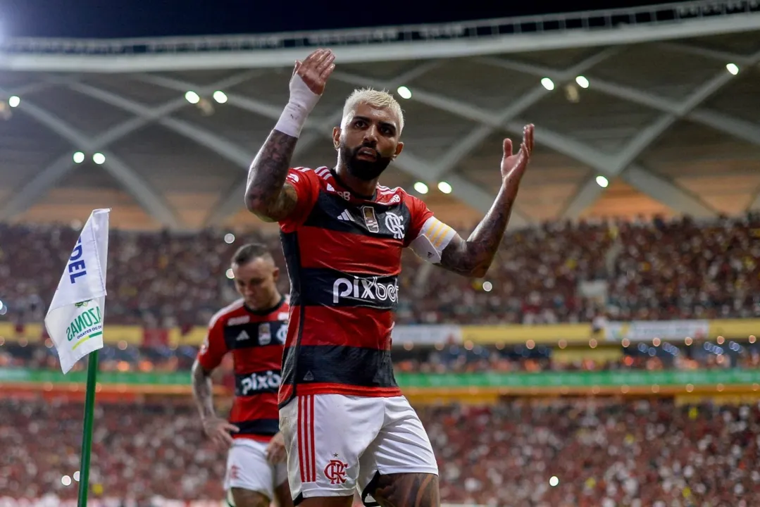 Gabigol em ação pelo Flamengo