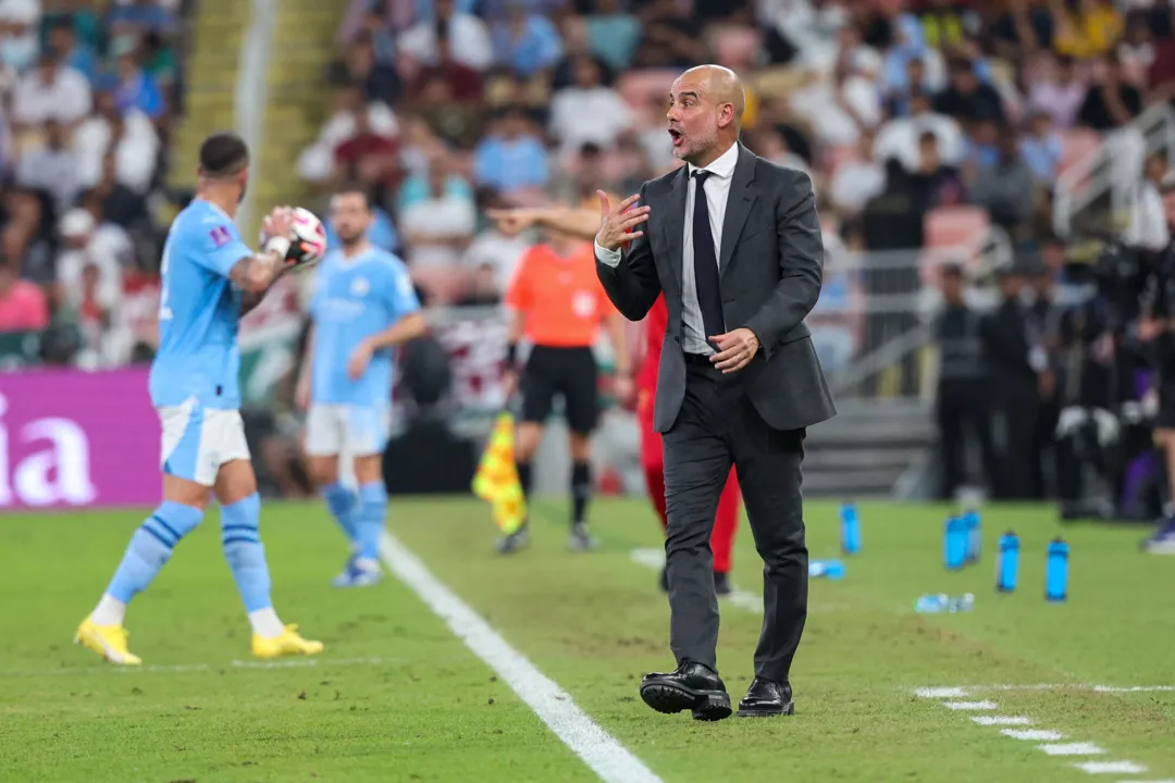 Guardiola durante a final do Mundial