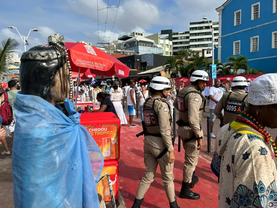 Durante a festa, uma pessoa foi presa em flagrante por prática de roubo