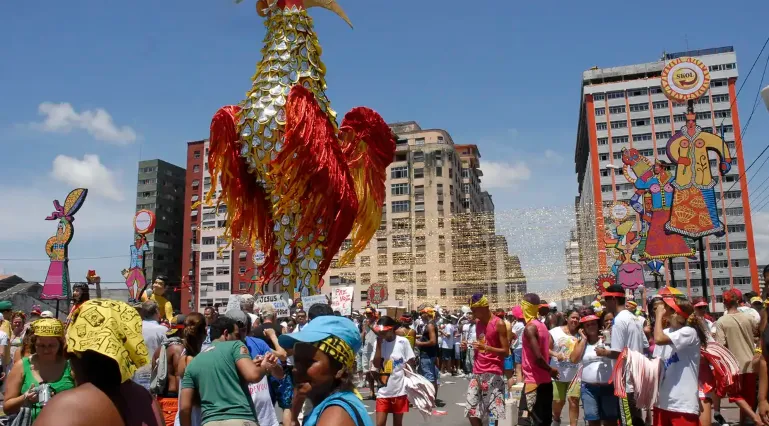 A agremiação promete um carnaval de frevo e brega pernambucanos, em um espetáculo único