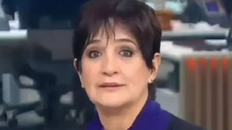 Apresentadora do jornal “Em Ponto”, da GloboNews, Monica Waldvogel