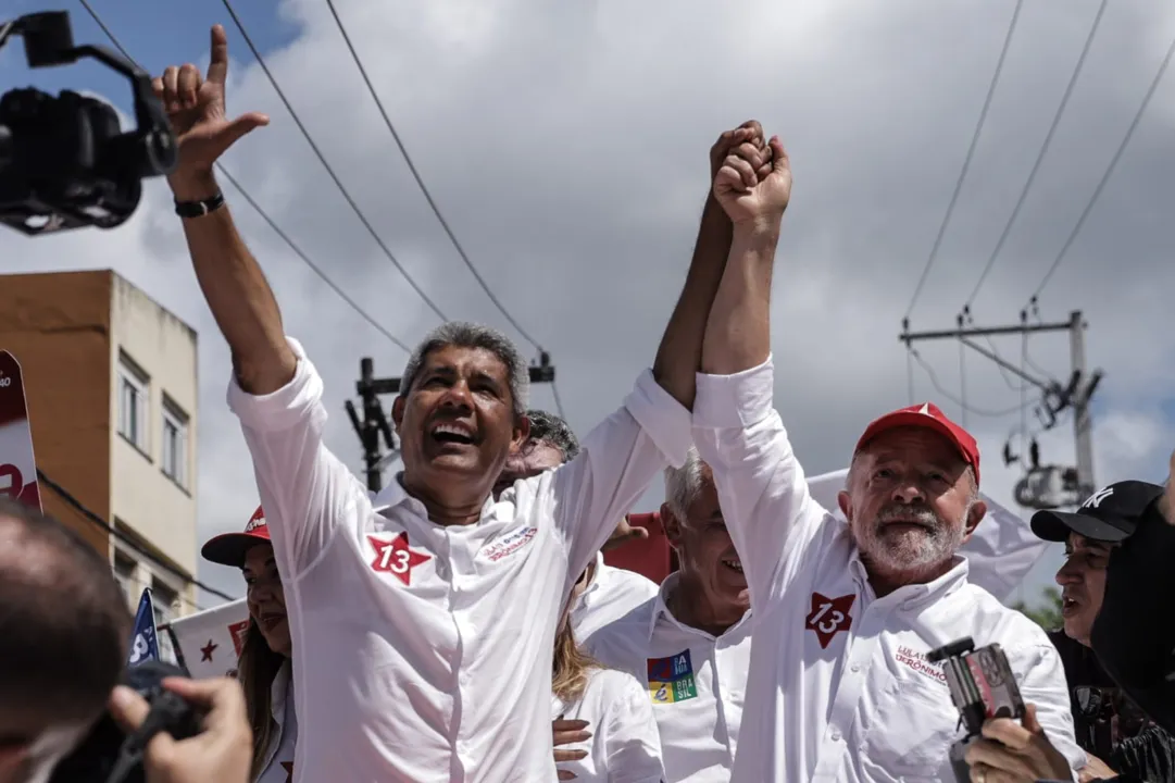 Durante a campanha de 2022, Lula esteve em comícios com Jerônimo Rodrigues, em Salvador