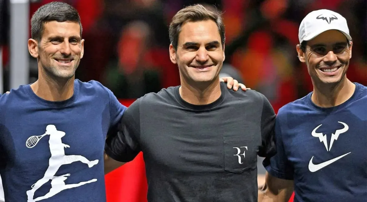 Novak Djokovic, Roger Federer e Rafael Nadal