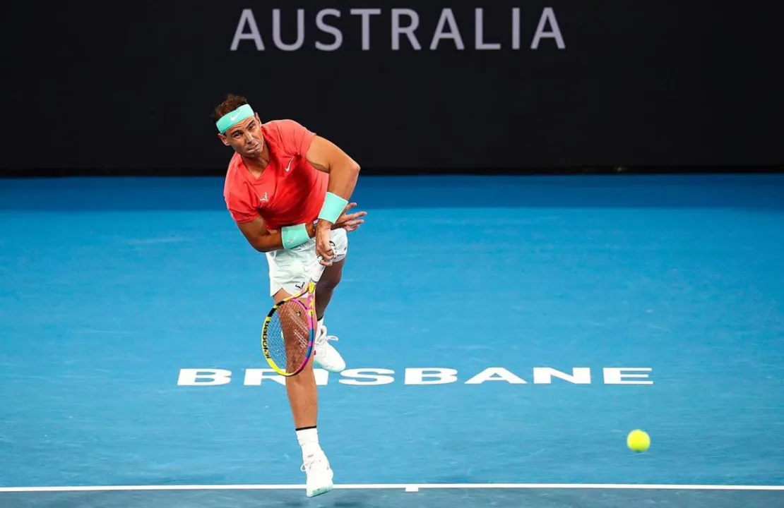 Nadal durante ATP de Brisbane