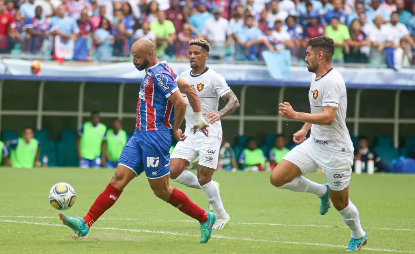 Thaciano, autor de um dos gols do Bahia.