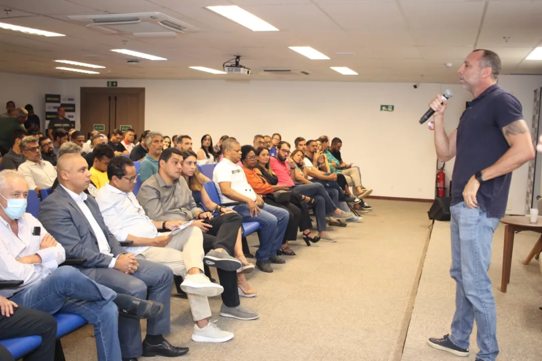 Apresentação do Programa Viva Esporte  no auditório da Sempre, no bairro do Comércio