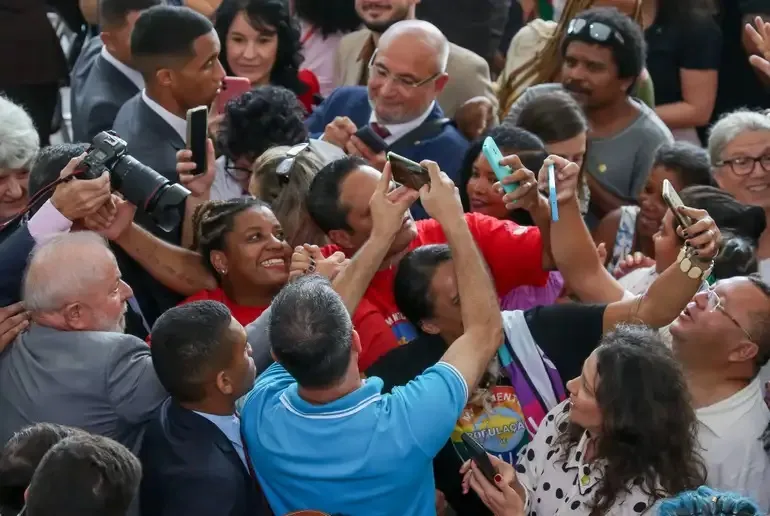 Presidente Luiz Inácio Lula da Silva, durante o lançamento do Plano Ruas Visíveis