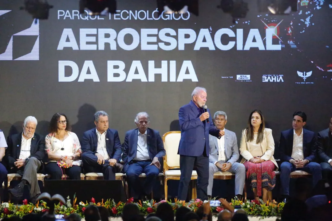 Presidente discursou durante ato de implantação do Parque Tecnológico Aeroespacial da Bahia, no Cimatec