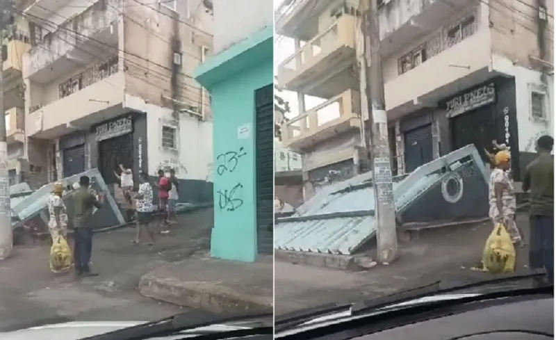 Imagem ilustrativa da imagem Ponto de ônibus desaba e deixa cinco feridos em Sussuarana; vídeo