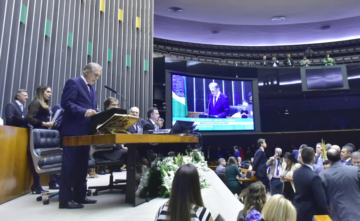 Abertura dos trabalhos legislativos no Congresso Nacional