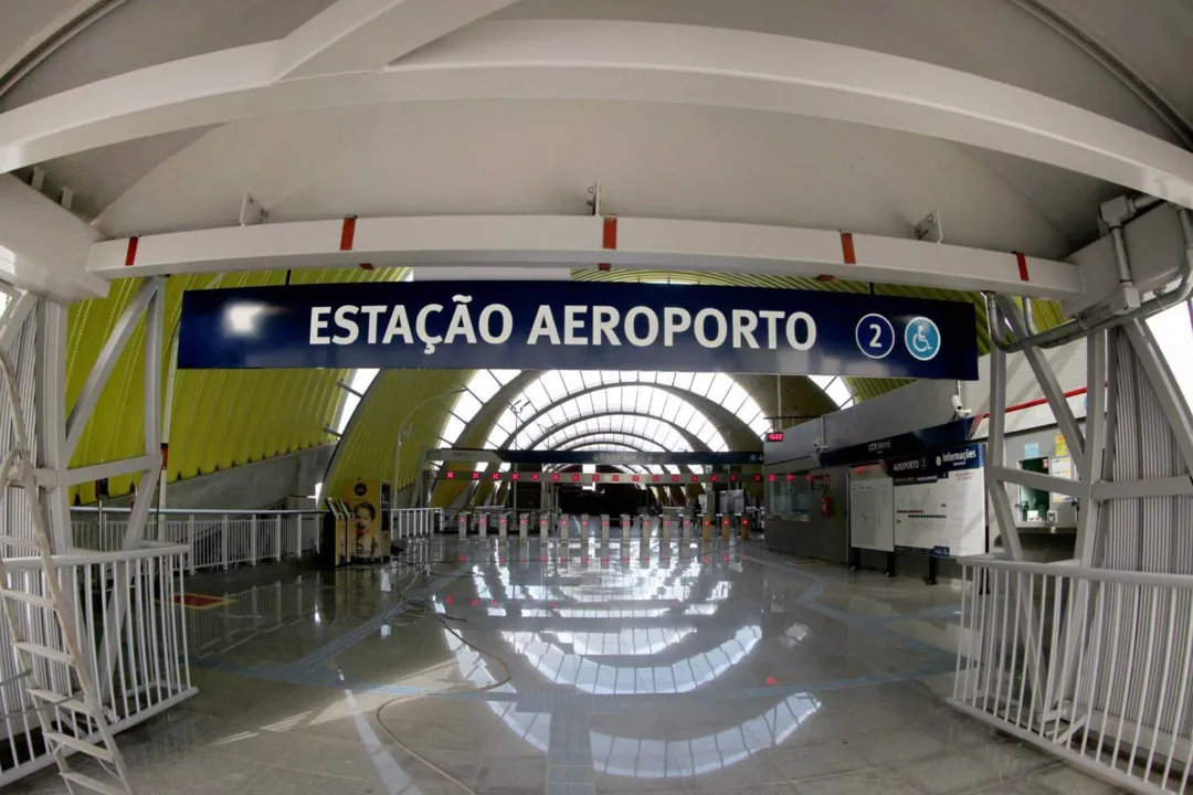 Uma média de 4,5 mil usuários circulam diariamente na Estação Aeroporto em horário de pico; gatilho é de 6 mil