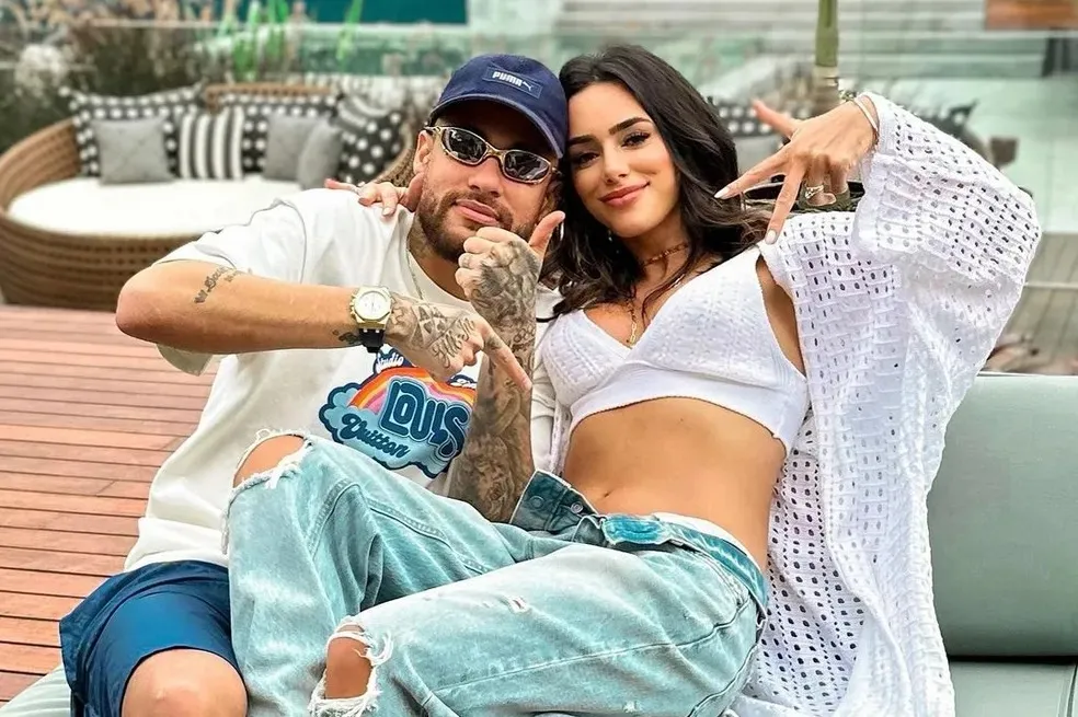 Neymar e ex, a influencer Bruna Biancardi: casal esteve no centro de várias polêmicas