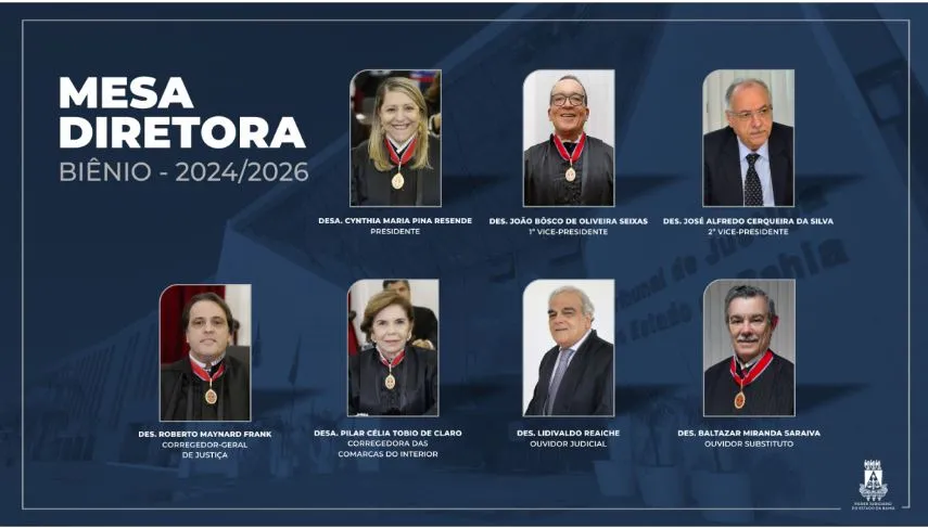 Mesa diretora do TJBA para o biênio 2024-2026