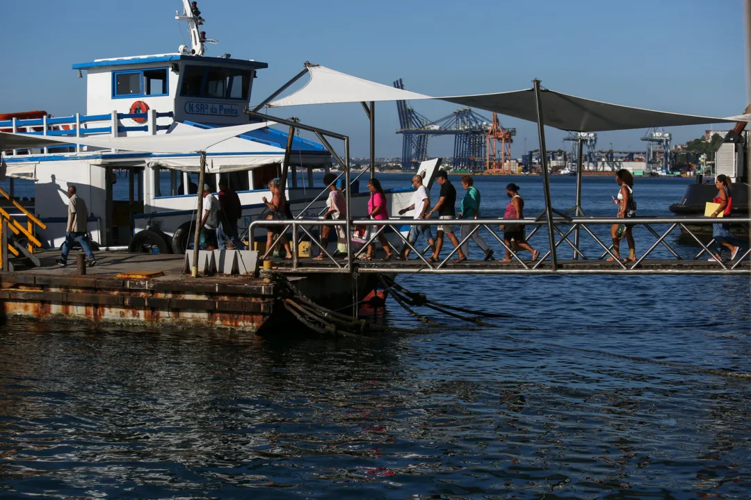 Movimento é tranquilo na Travessia Salvador-Mar Grande