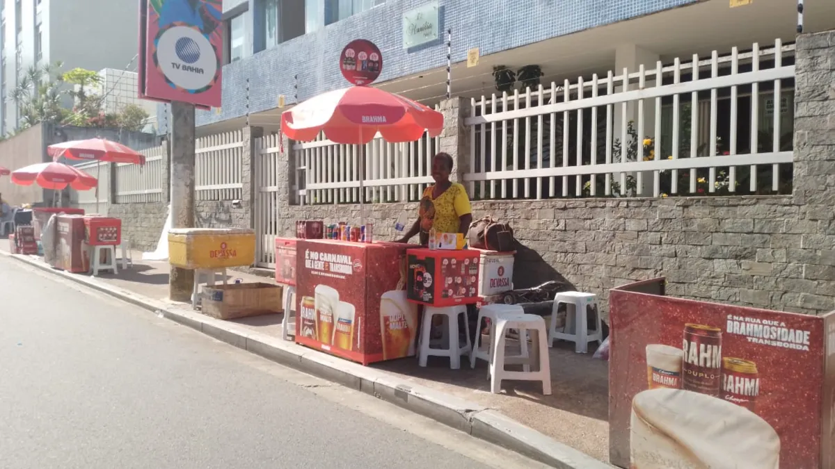 Vendedora ambulante, dona Iraci Carvalho