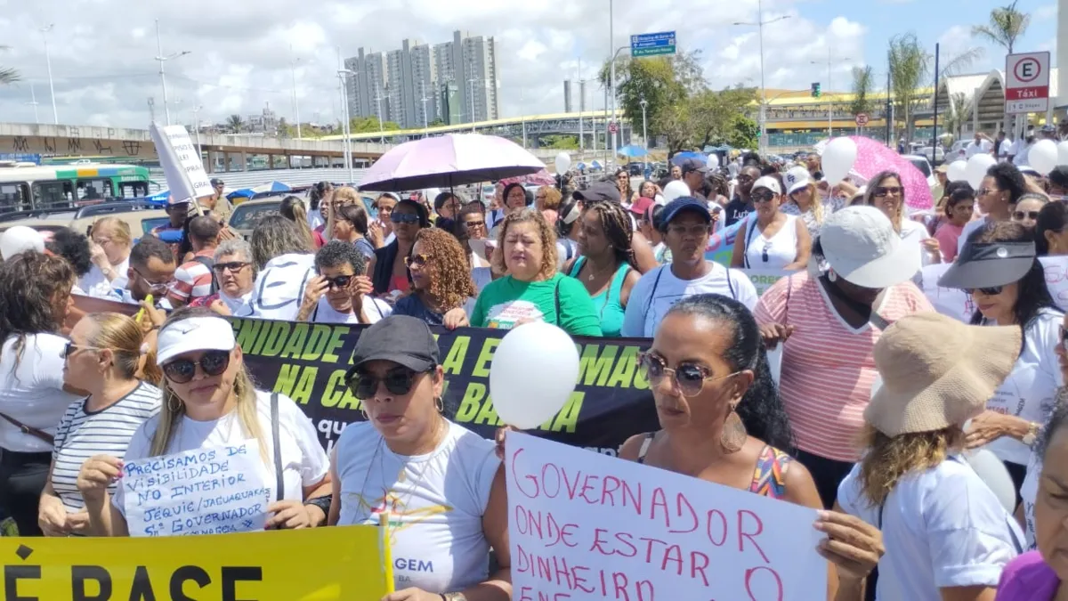 A mobilização ocorreu de forma pacífica.