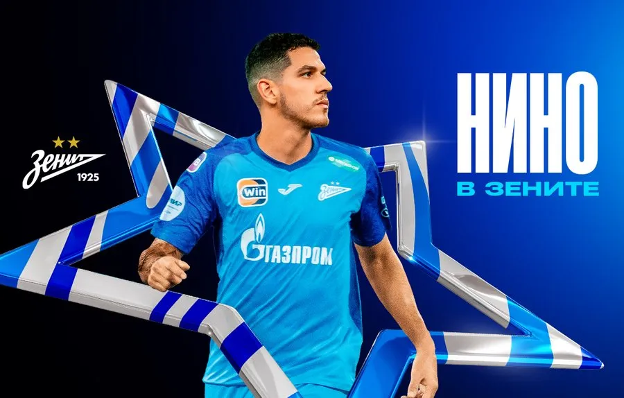 Nino é anunciado pelo Zenit, da Rússia