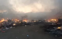 Imagem ilustrativa da imagem Incêndio atinge Central de Coleta Seletiva em Itabuna