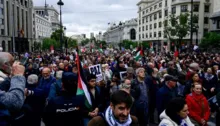 Imagem ilustrativa da imagem Milhares vão às ruas em Madri em defesa de cessar-fogo em Gaza