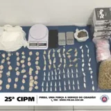 Imagem ilustrativa da imagem PM prende três suspeitos de tráfico de drogas em Casa Nova