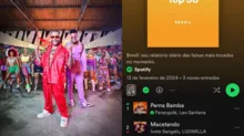 Imagem ilustrativa da imagem “Perna Bamba” dispara e alcança primeiro lugar no Spotify Brasil