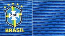 Imagem ilustrativa da imagem Site especializado vaza camisa azul da Seleção Brasileira; veja