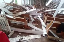 Imagem ilustrativa da imagem Teto de igreja desaba em Minas Gerais e deixa 80 feridos