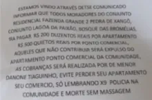 Imagem ilustrativa da imagem Veja facção cobrando taxa para moradores de condomínios de Salvador