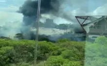 Imagem ilustrativa da imagem Vídeo: Incêndio atinge região do antigo Centro de Convenções