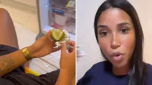 Imagem ilustrativa da imagem Vídeo: casal de influencers baianos encontra "simpatia" na geladeira