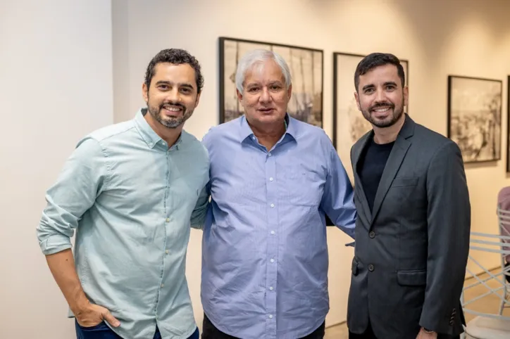 Marcelo e André Portugal com Roberto Alban