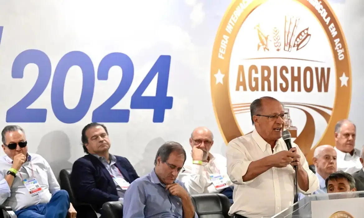 Vice-presidente Geraldo Alckmin neste domingo, 28