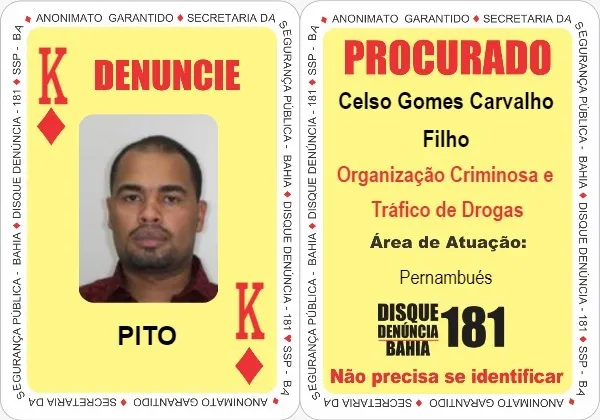 Imagem ilustrativa da imagem Baralho do Crime: suspeito de integrar o CV é preso em Itapuã