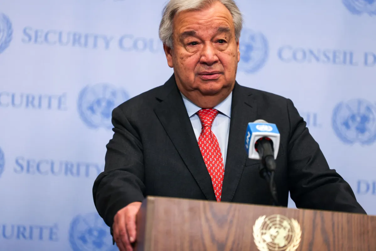 O secretário-geral da Onu, António Guterres fez a declaração neste domingo
