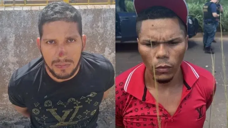 Deibson Nascimento e Rogério Mendonça foram flagrados enquanto viajavam em um comboio de três carros