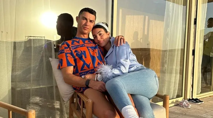 Cristiano Ronaldo e sua esposa Georgina Rodríguez