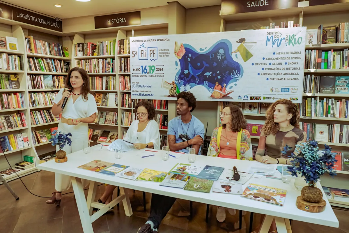 Programação da FLIPF foi lançada na quinta-feira, 2, em uma livraria de Salvador