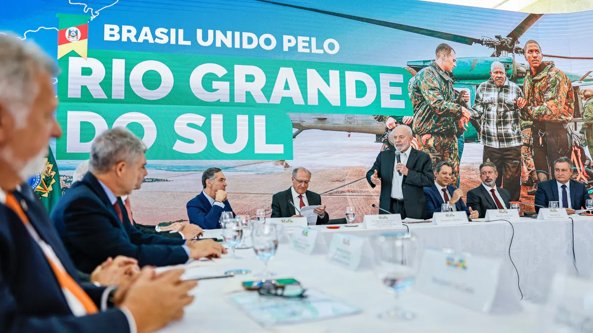 Presidente anuncia pacote para ajudar o Rio Grande do Sul